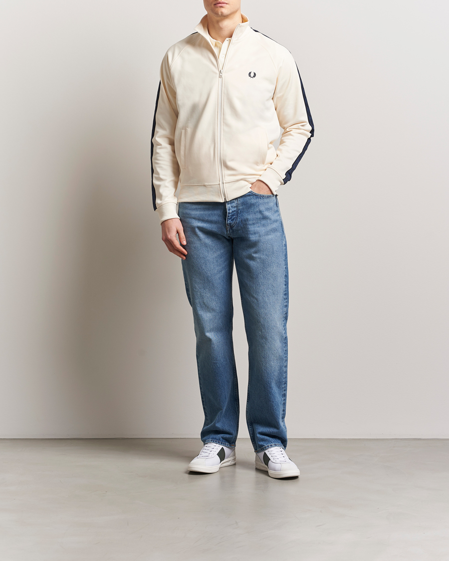 Homme | Pulls Et Tricots | Fred Perry | Taped Track Jacket Ecru