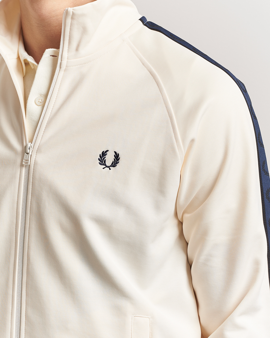 Homme | Pulls Et Tricots | Fred Perry | Taped Track Jacket Ecru