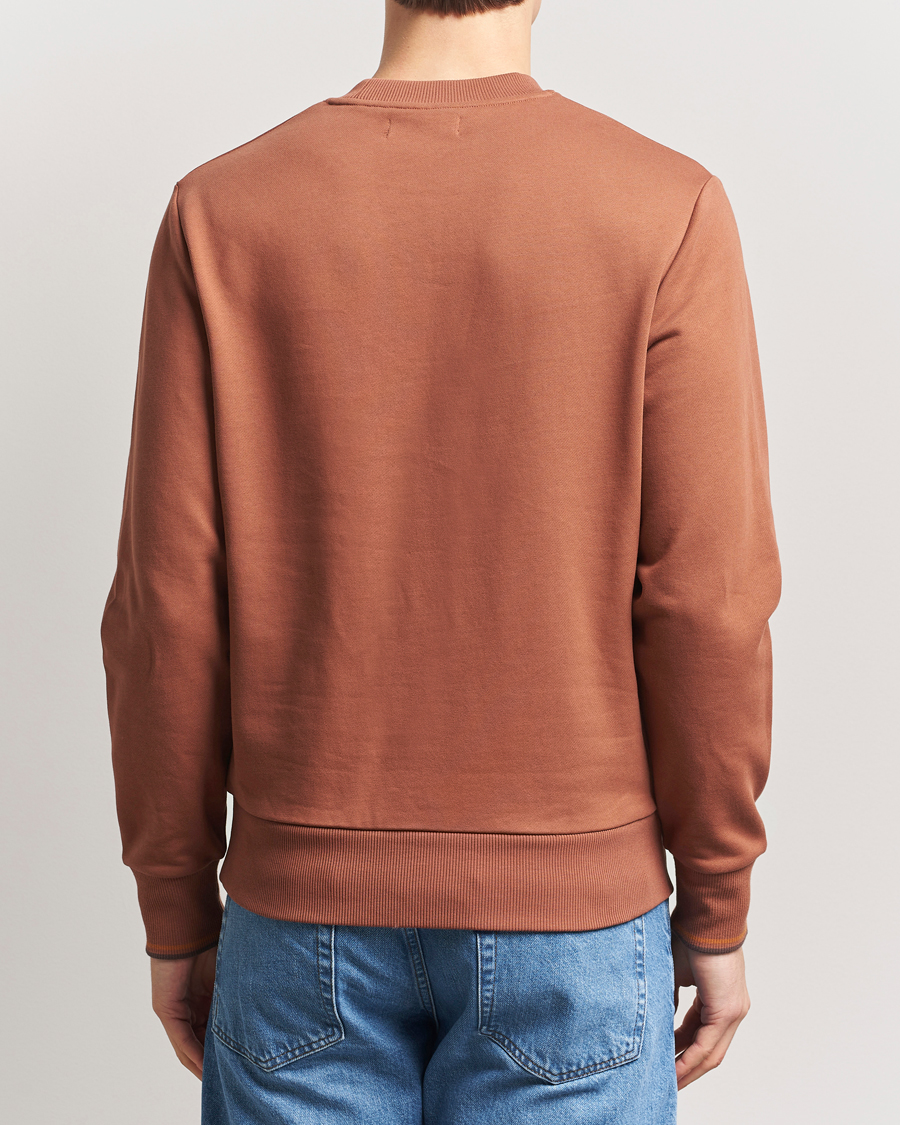 Homme | Pulls Et Tricots | Fred Perry | Crew Neck Sweatshirt Cinnamon Brown