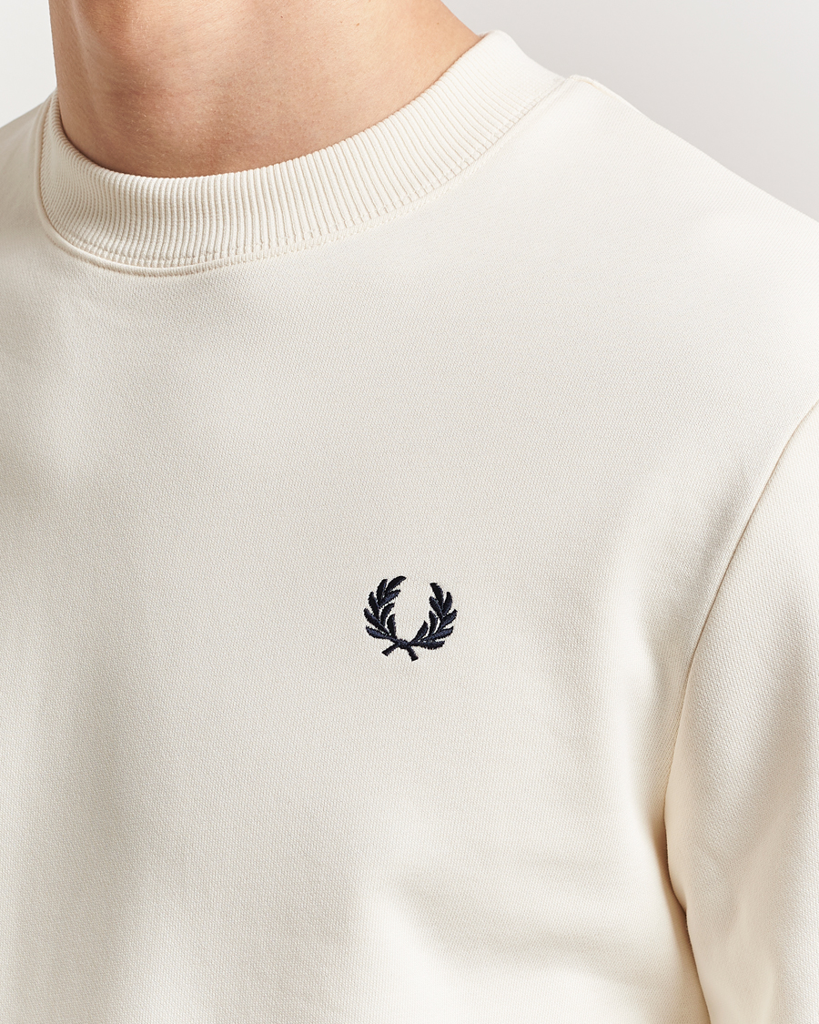 Homme | Pulls Et Tricots | Fred Perry | Crew Neck Sweatshirt Ecru