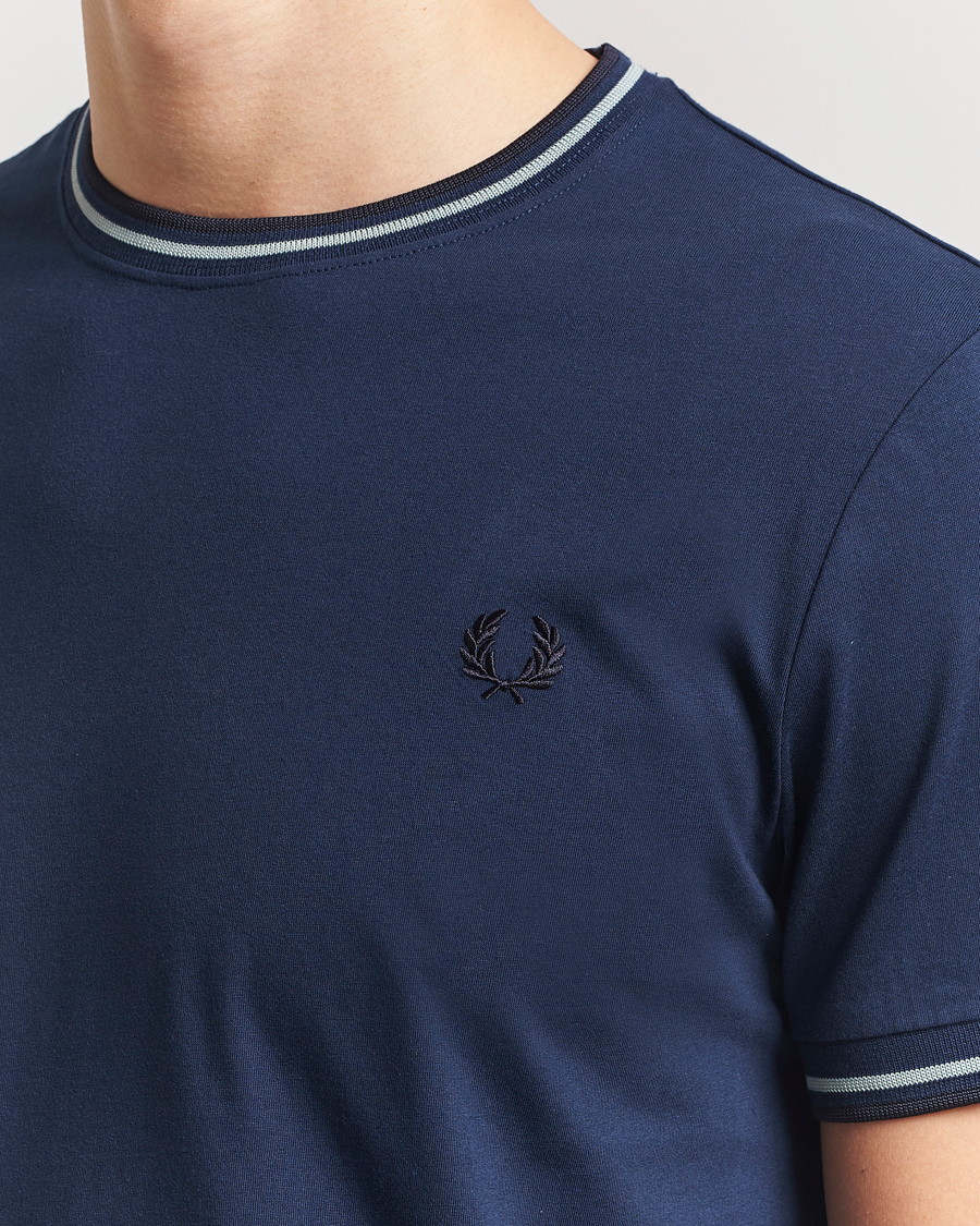Homme | T-shirts | Fred Perry | Twin Tipped T-Shirt Tennis Blue