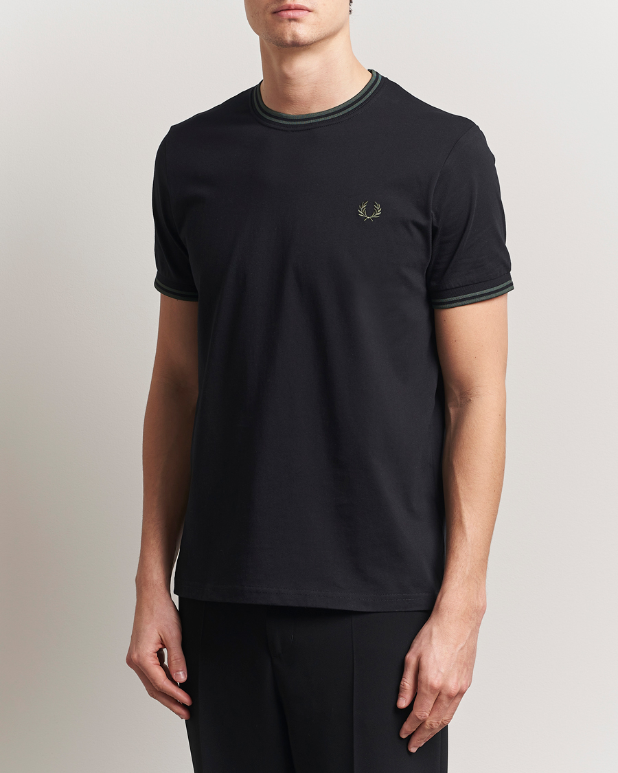 Homme | T-shirts | Fred Perry | Twin Tipped T-Shirt Black