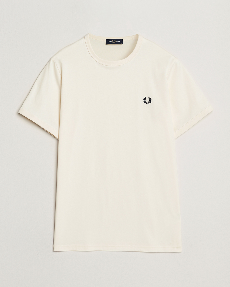 Homme | T-shirts | Fred Perry | Ringer T-Shirt Ecru