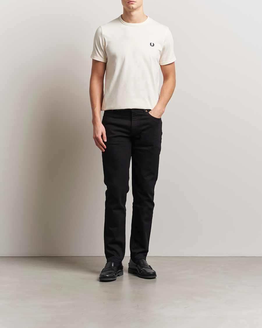 Homme | T-shirts | Fred Perry | Ringer T-Shirt Ecru