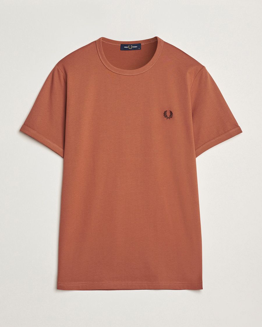 Homme | T-shirts | Fred Perry | Ringer T-Shirt Cinnamon Brown