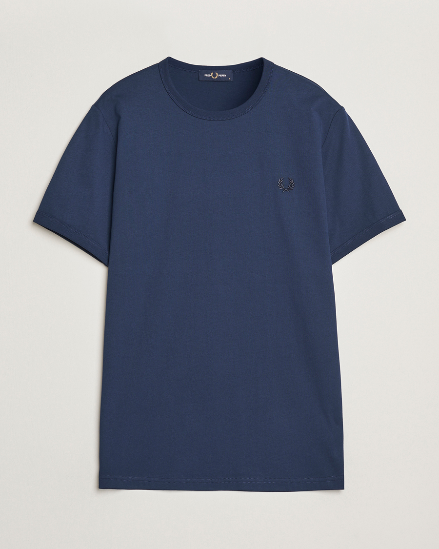 Homme | T-shirts | Fred Perry | Ringer T-Shirt Tennis Blue