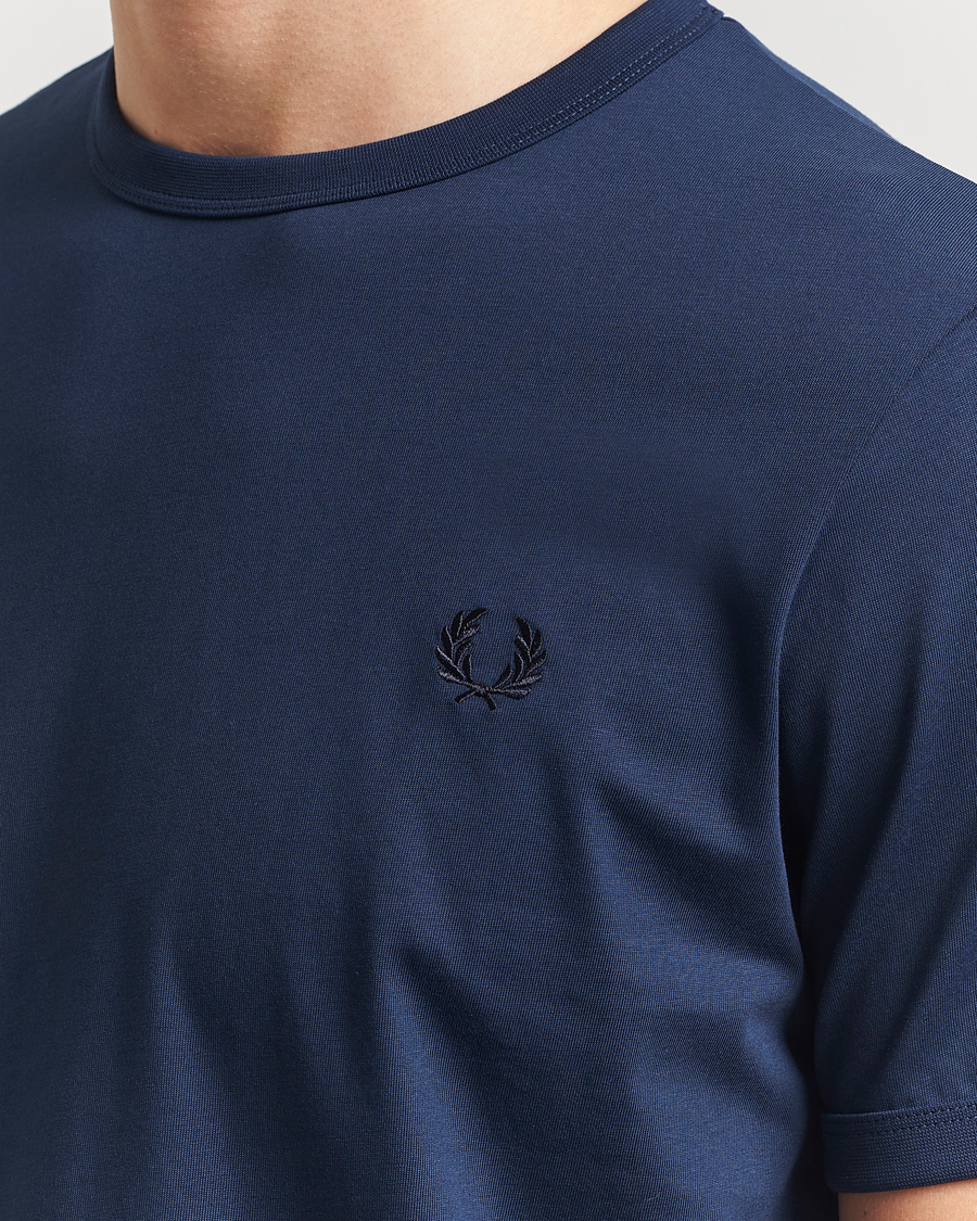 Homme | T-shirts | Fred Perry | Ringer T-Shirt Tennis Blue