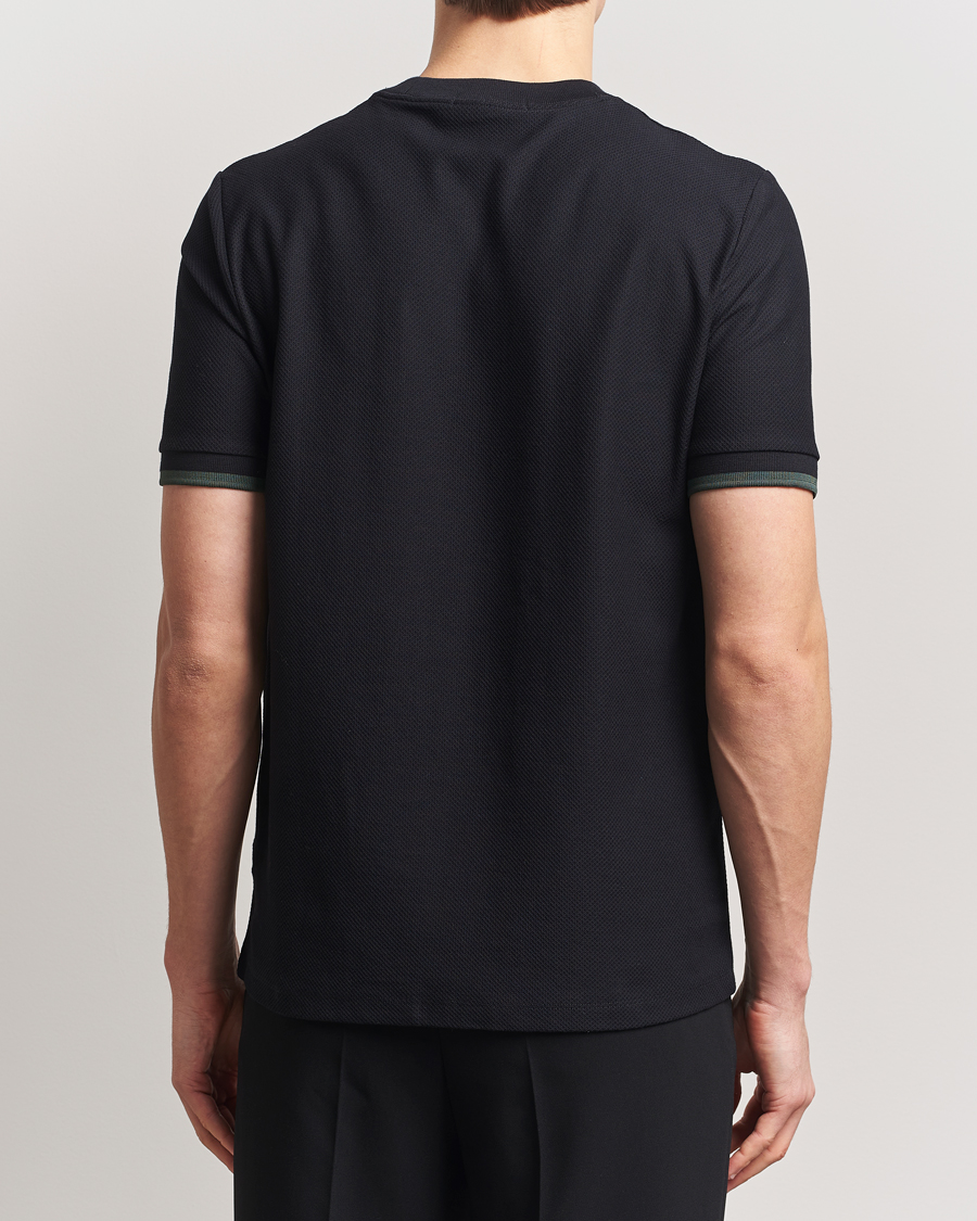 Homme | T-shirts | Fred Perry | Tipped Cuff Pique T-Shirt Black