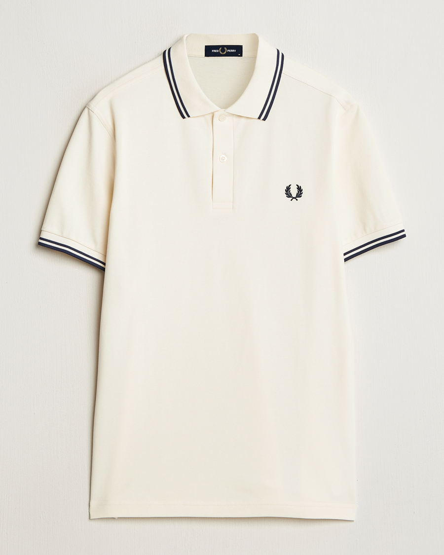 Homme | Polos | Fred Perry | Twin Tipped Polo Shirt Ecru