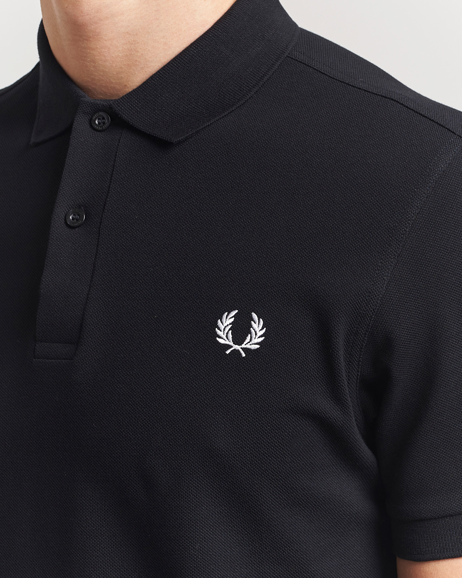Homme | Polos | Fred Perry | Plain Polo Shirt Black