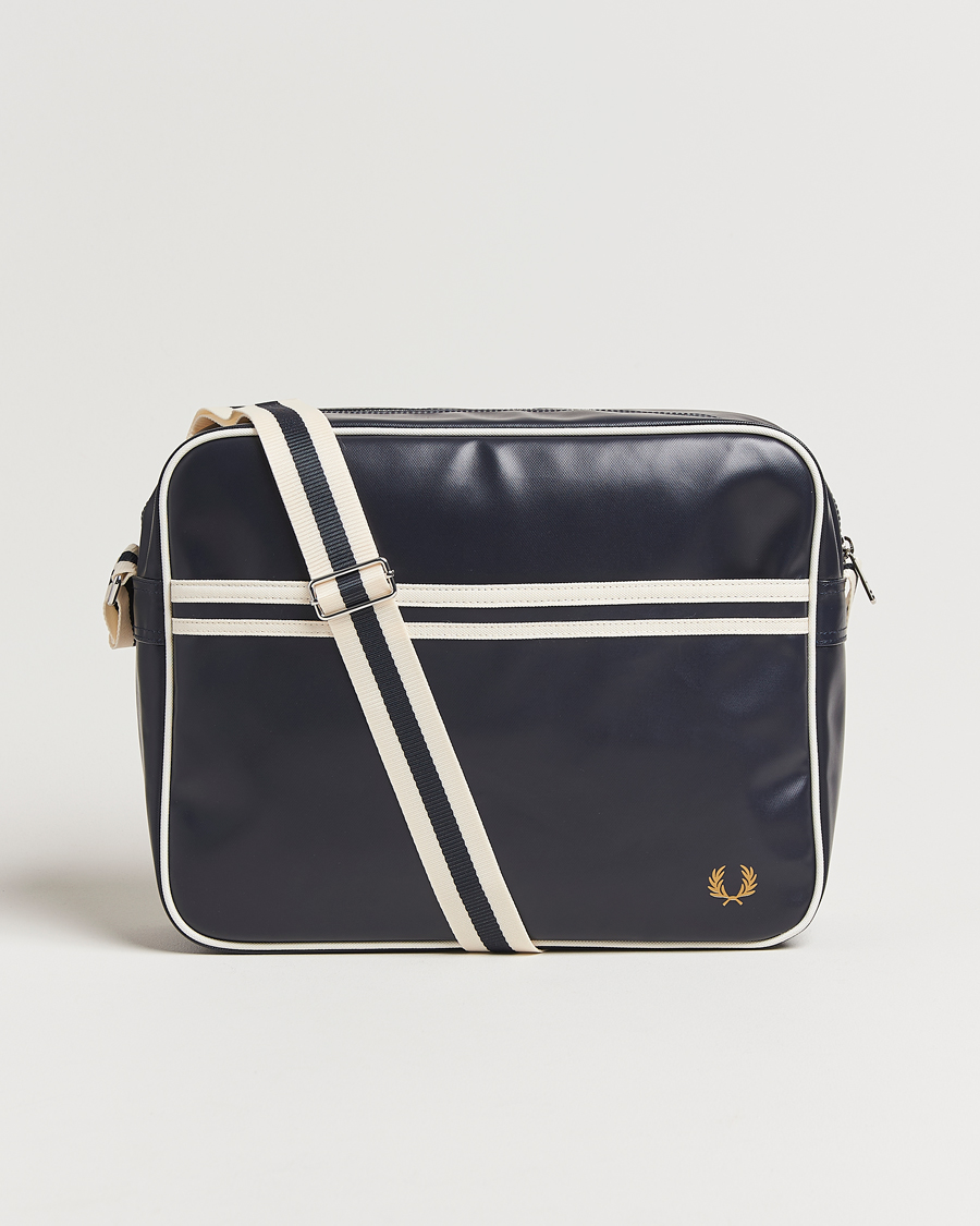 Homme | Fred Perry Classic Shoulder Bag Navy/Ecru | Fred Perry | Classic Shoulder Bag Navy/Ecru