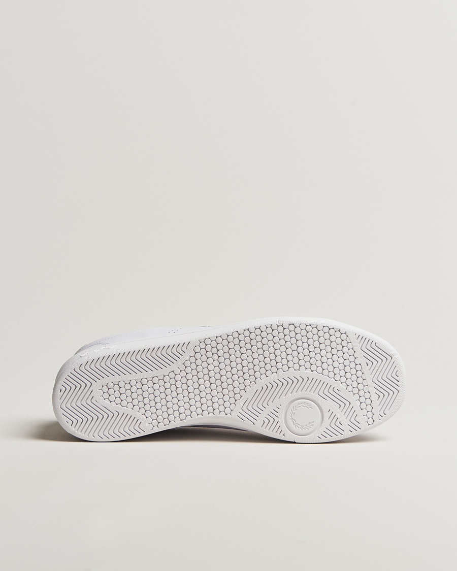 Homme | Fred Perry B721 Leather Sneaker White/Court Green | Fred Perry | B721 Leather Sneaker White/Court Green