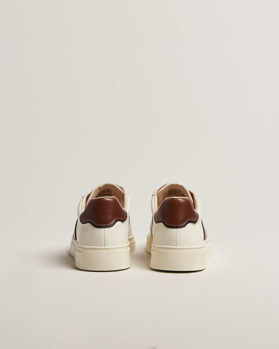 Homme | GANT Mc Julien Taped Sneaker Off White/Cognac | GANT | Mc Julien Taped Sneaker Off White/Cognac