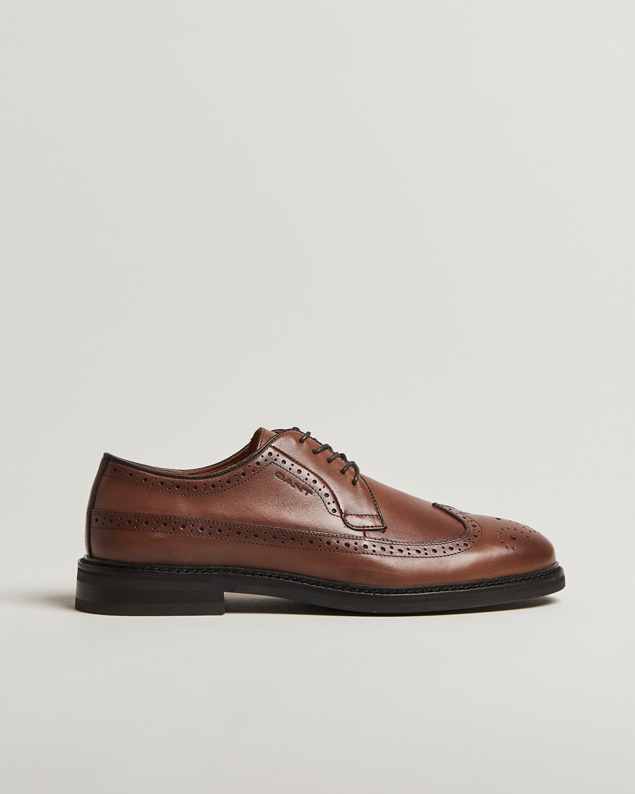 Homme | GANT Bidford Leather Brogues Cognac | GANT | Bidford Leather Brogues Cognac