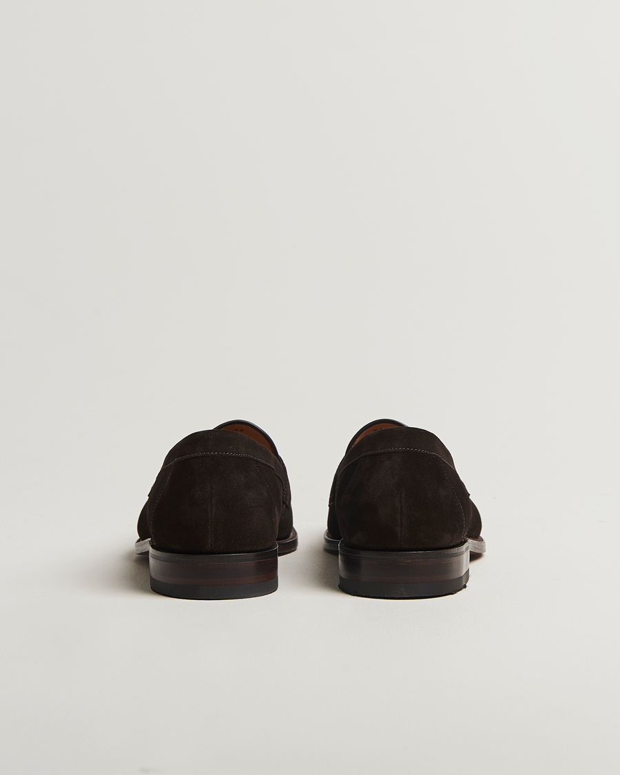 Homme | Loafers | Loake Shoemakers | Loake 1880 Imperial Suede Loafers Dark Brown