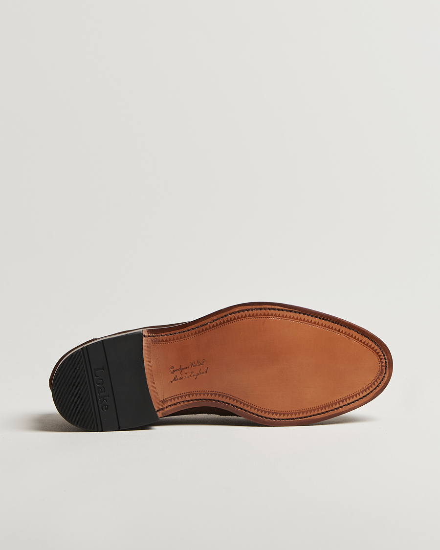 Homme | Loafers | Loake Shoemakers | Loake 1880 Imperial Suede Loafers Brown