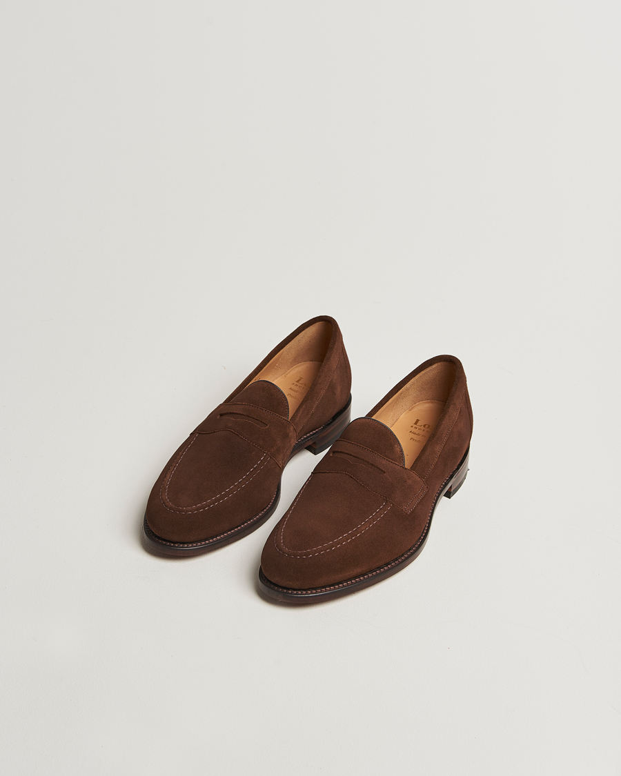Homme | Loafers | Loake Shoemakers | Loake 1880 Imperial Suede Loafers Brown