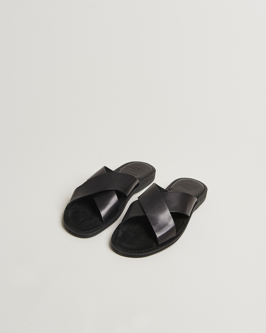 Homme | Sandales Et Mules | Loake 1880 | Gozo Leather Sandal Black
