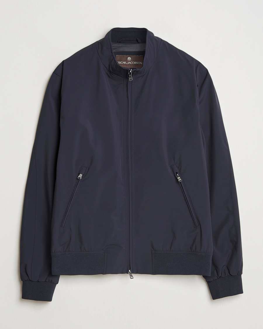 Homme | Manteaux Et Vestes | Oscar Jacobson | Bomber Nylon Jacket Navy