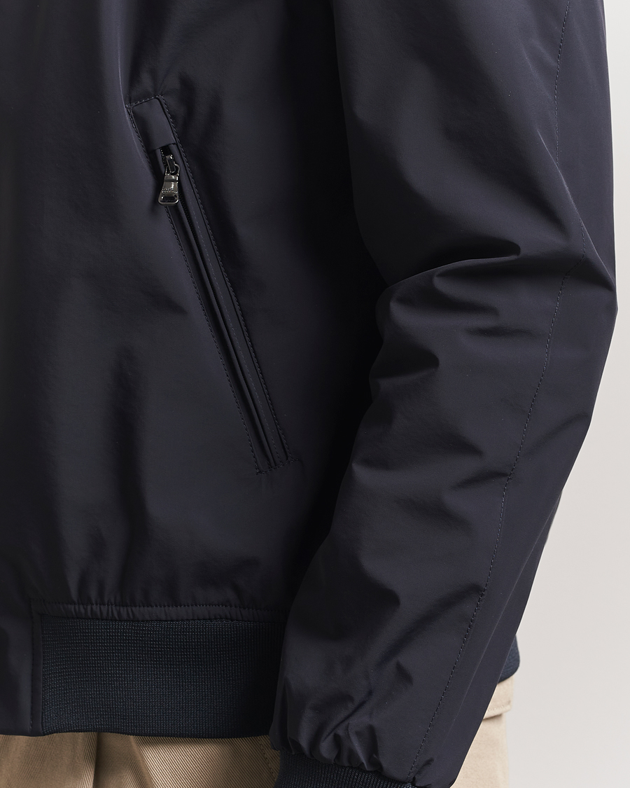 Homme | Manteaux Et Vestes | Oscar Jacobson | Bomber Nylon Jacket Navy