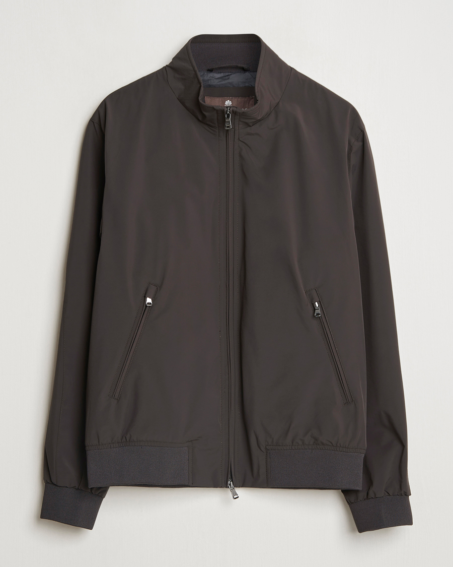 Homme | Manteaux Et Vestes | Oscar Jacobson | Bomber Nylon Jacket Brown