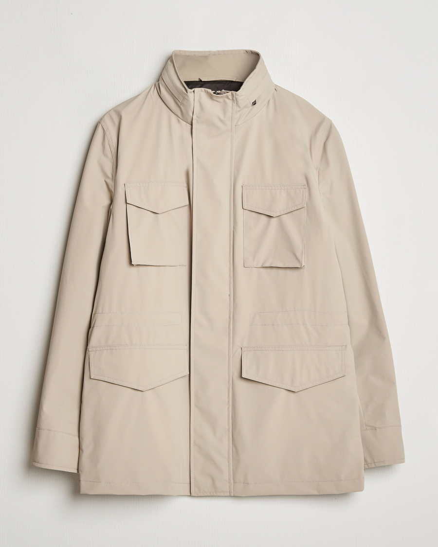 Homme | Manteaux Et Vestes | Oscar Jacobson | M65 Nylon Field Jacket Beige
