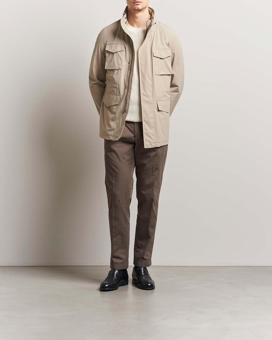 Homme | Manteaux Et Vestes | Oscar Jacobson | M65 Nylon Field Jacket Beige