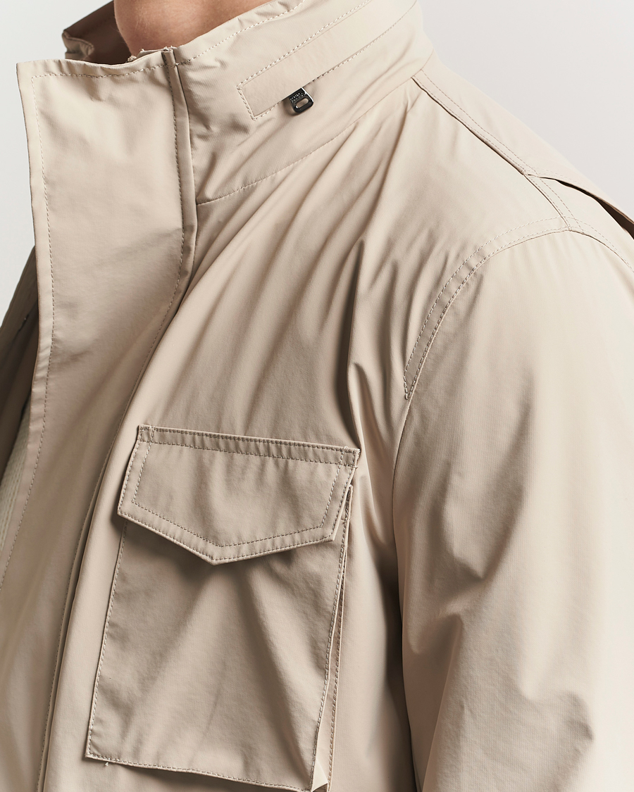 Homme | Manteaux Et Vestes | Oscar Jacobson | M65 Nylon Field Jacket Beige