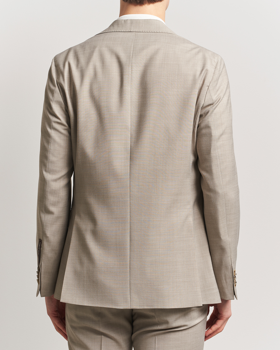 Homme | Blazers | Oscar Jacobson | Fogerty Wool Stretch Suit Blazer Beige