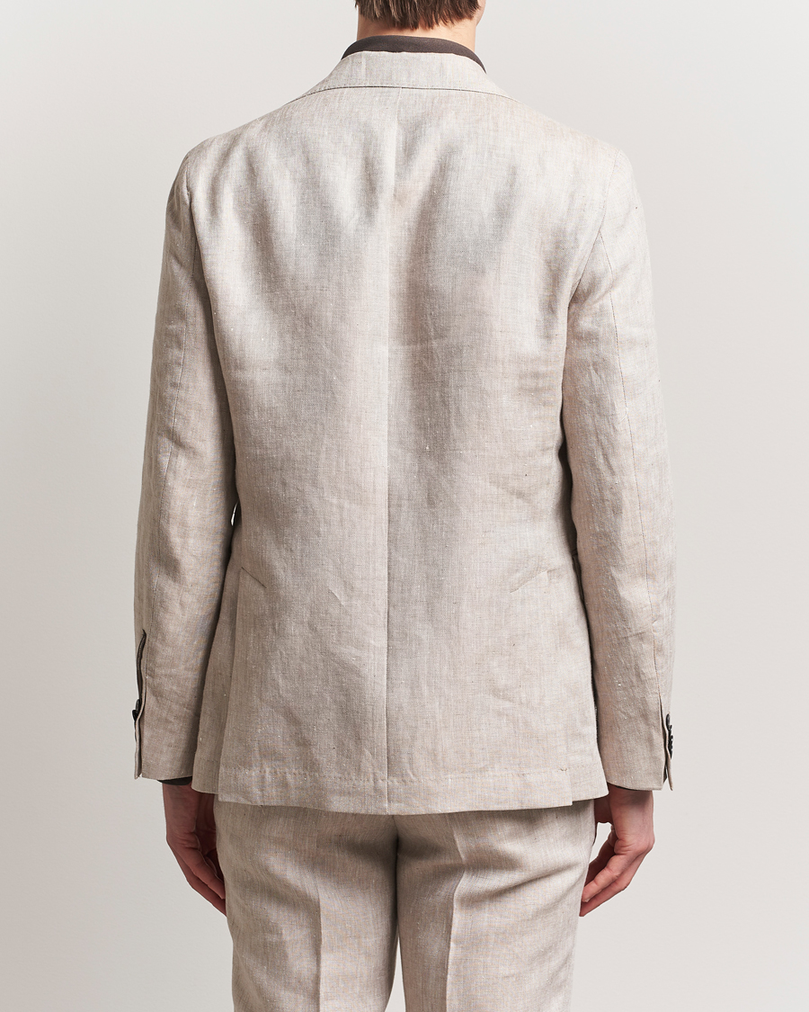 Homme | Blazers | Oscar Jacobson | Ferry Soft Linen Blazer Beige