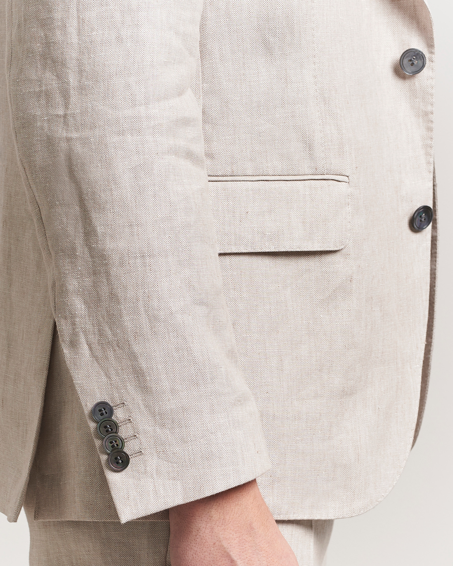 Homme | Blazers | Oscar Jacobson | Ferry Soft Linen Blazer Off White