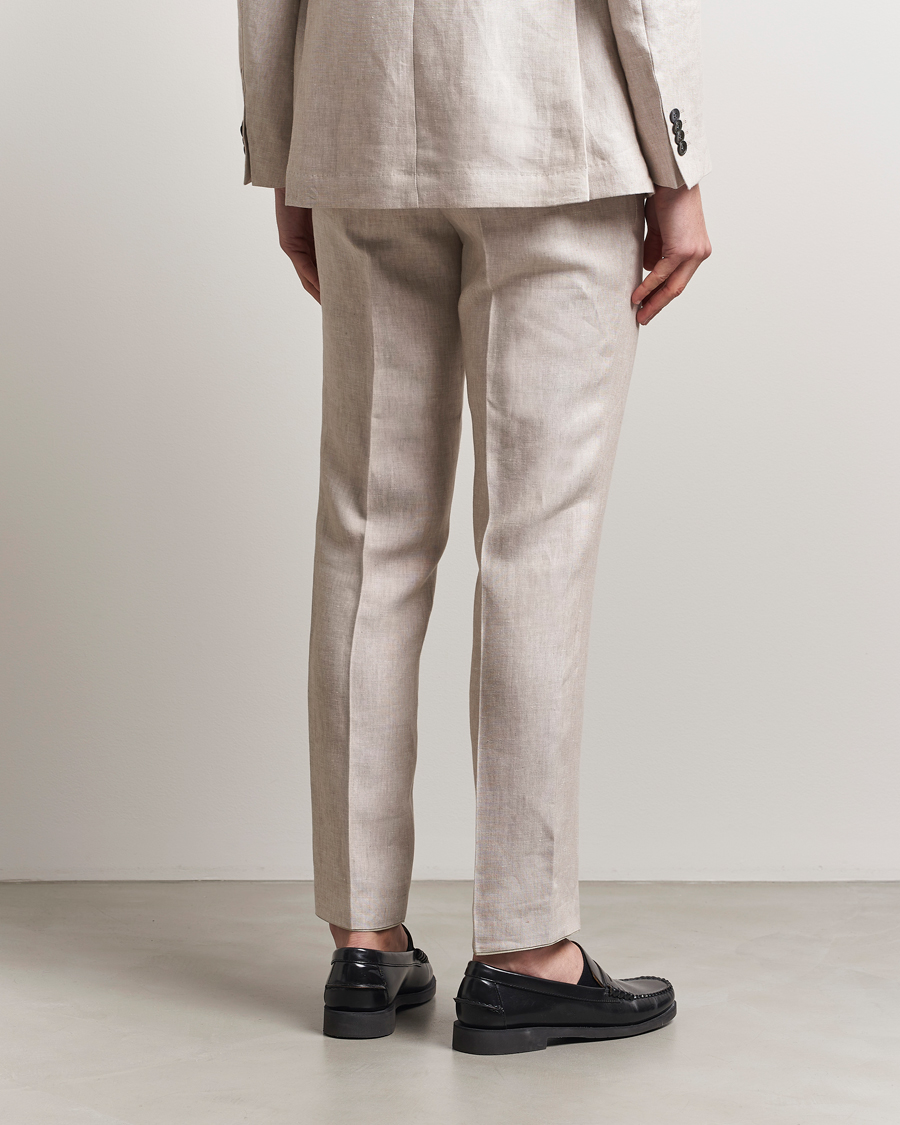 Homme | Pantalons | Oscar Jacobson | Denz Linen Trousers Off White