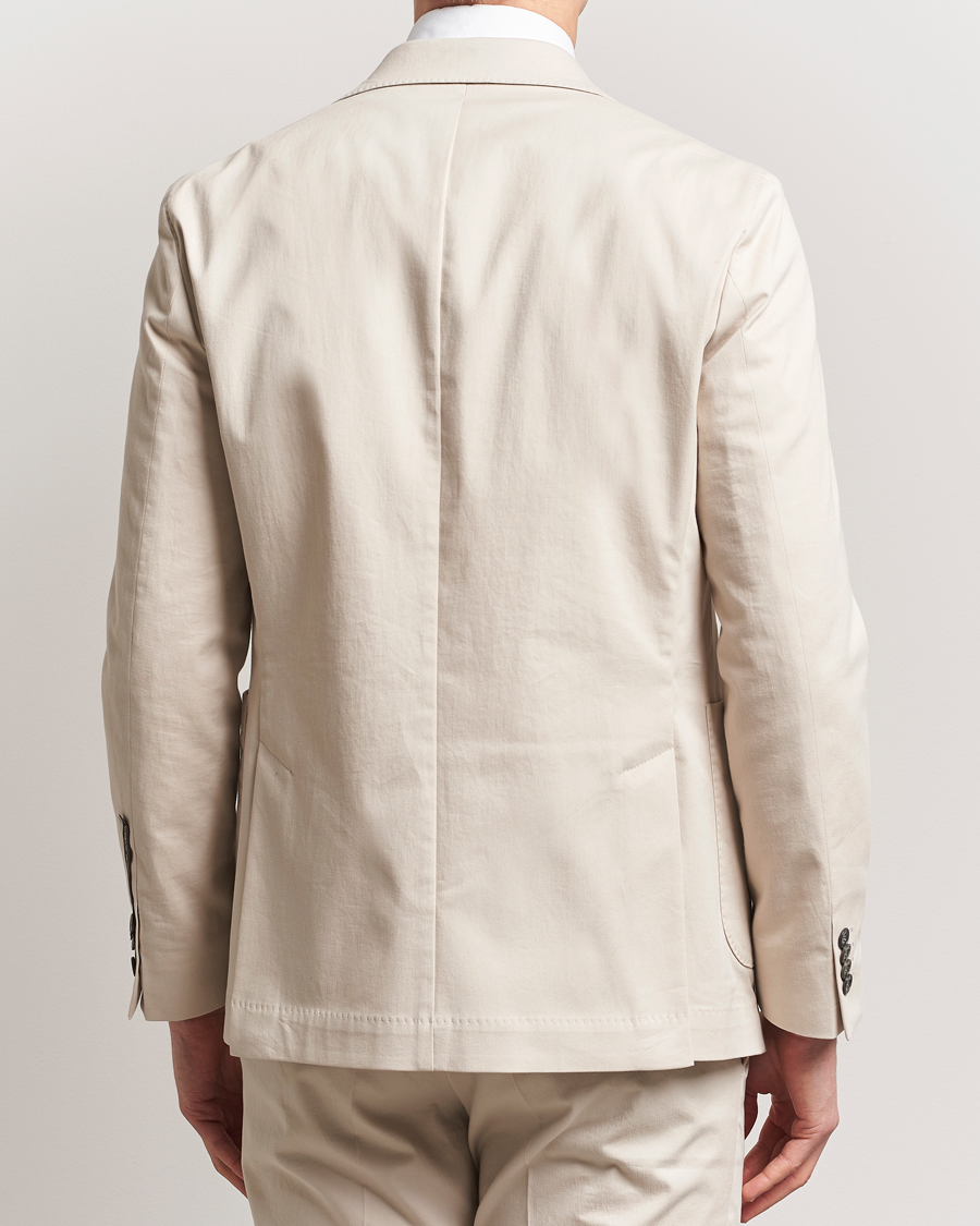 Homme | Blazers | Oscar Jacobson | Ferry Patch Cotton Blazer Beige