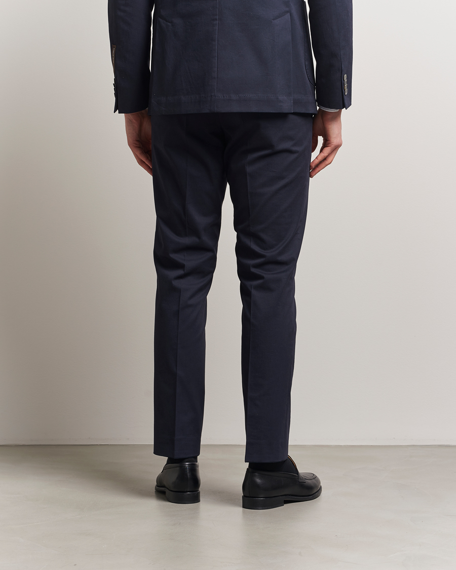 Homme | Pantalons | Oscar Jacobson | Dandy Cotton Trousers Navy