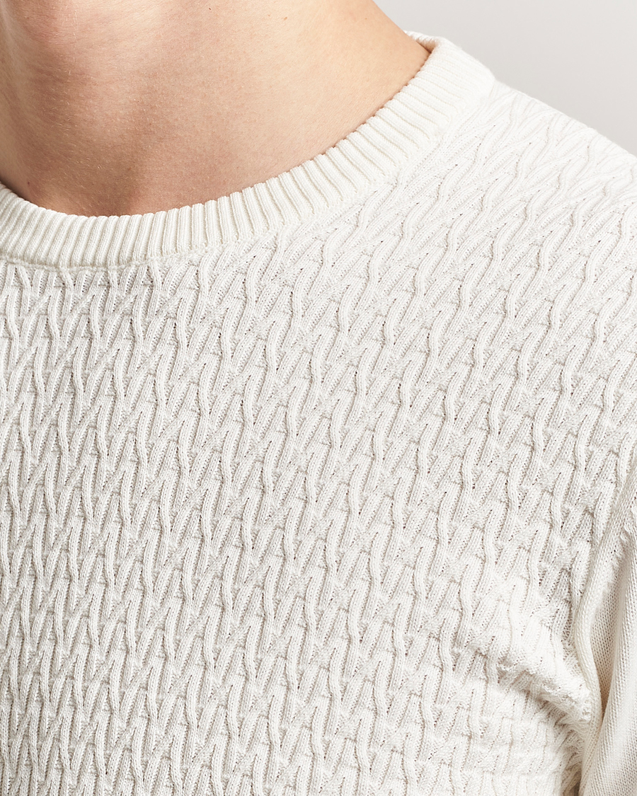 Homme | Pulls Et Tricots | Oscar Jacobson | Blake Knitted Cotton Crew White