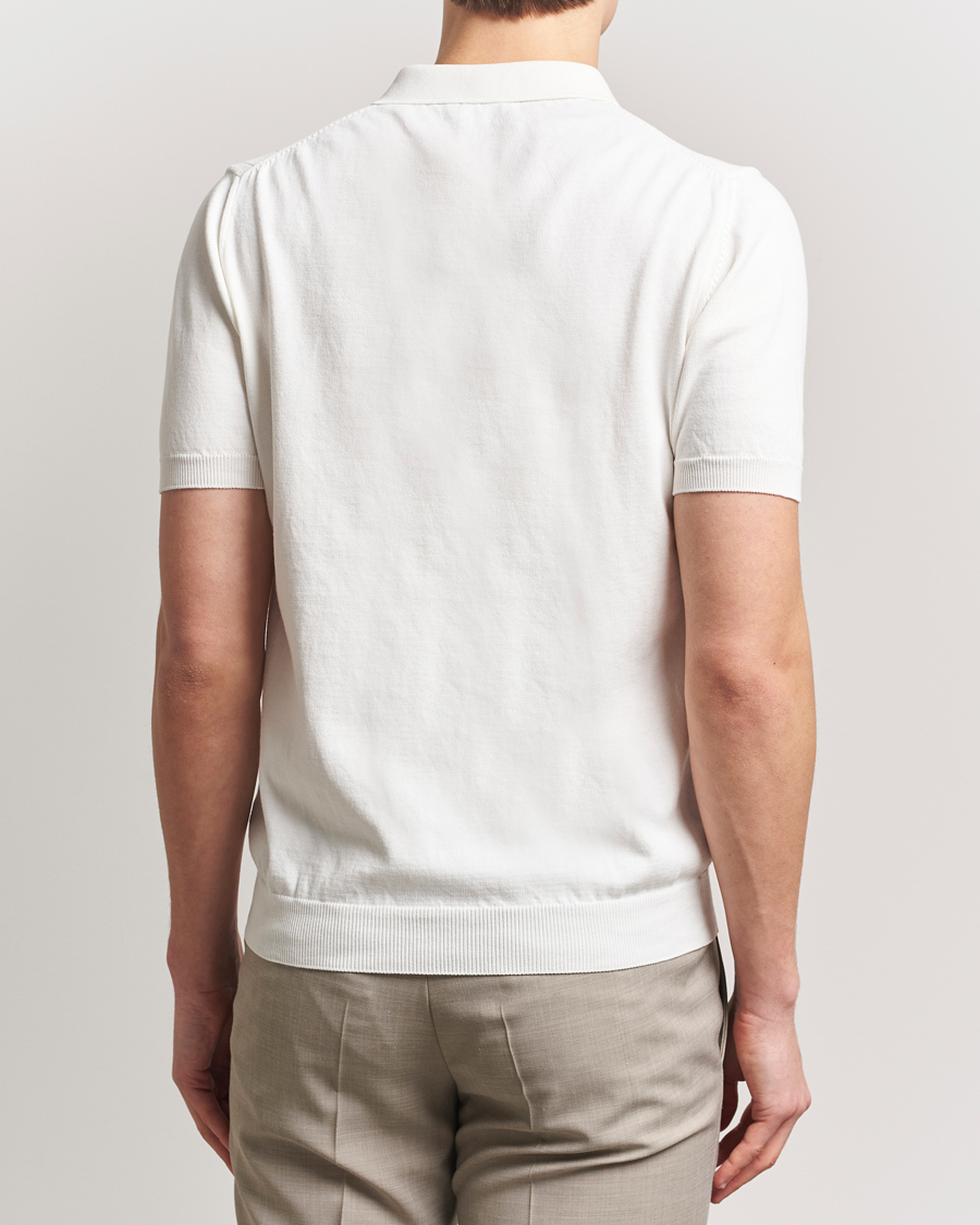 Homme | Polos | Oscar Jacobson | Barto Structured Cotton Polo Snow White