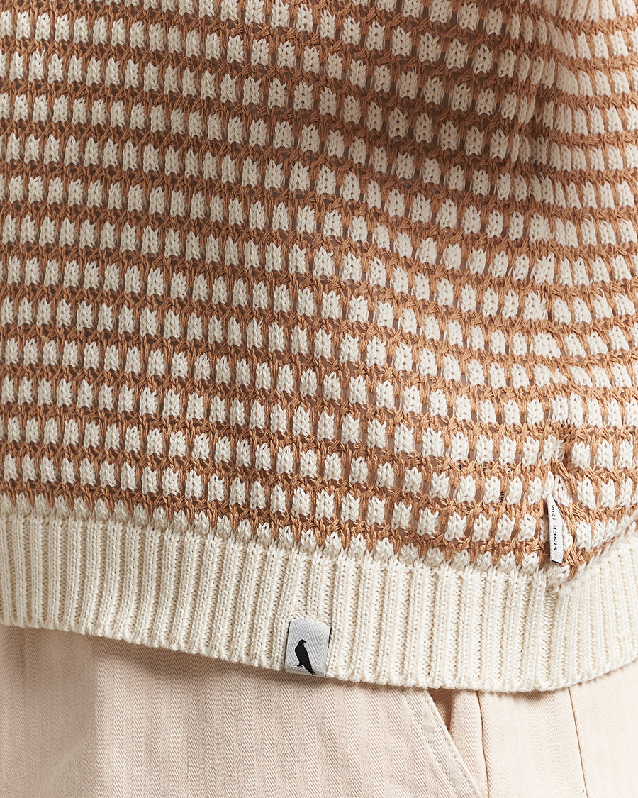 Homme | Pulls Et Tricots | Peregrine | Island Crochet Knitted Jumper White