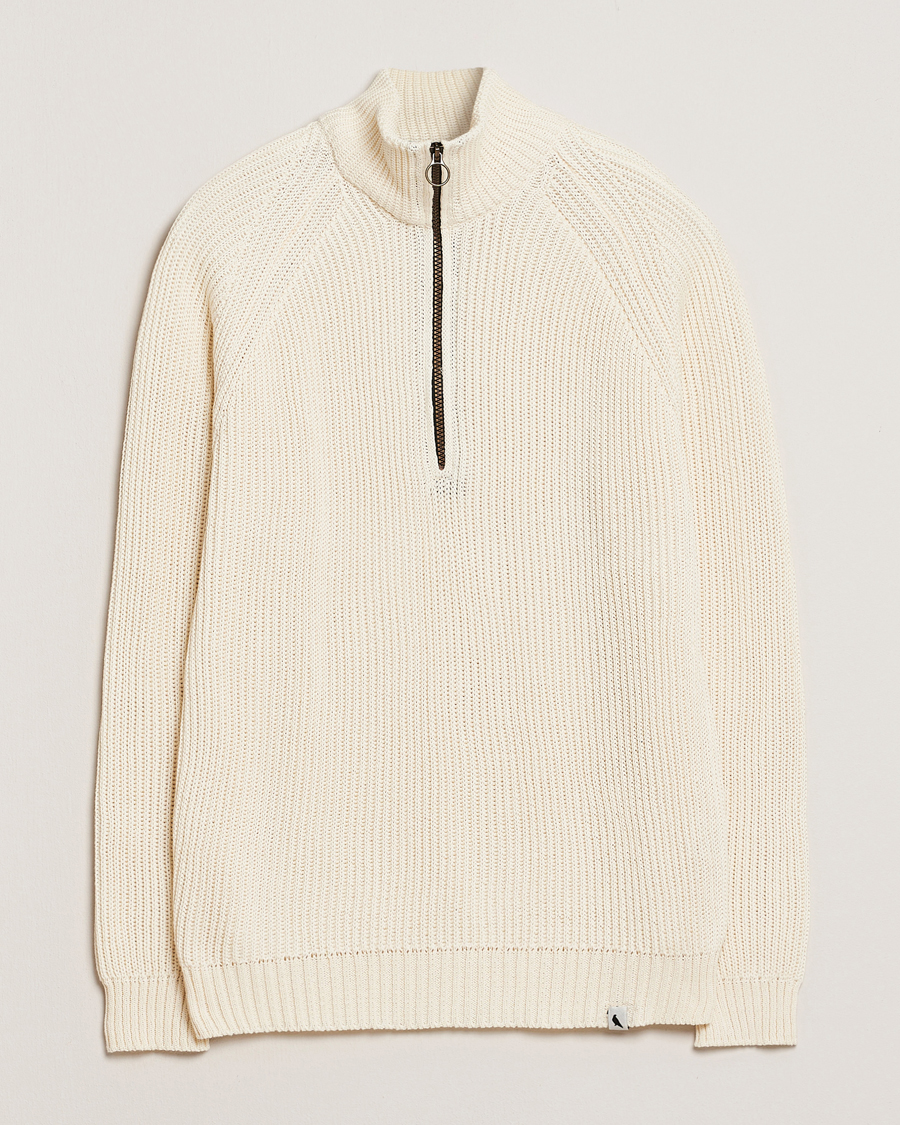 Homme | Pulls Et Tricots | Peregrine | Felix Quarter Zip Jumper White