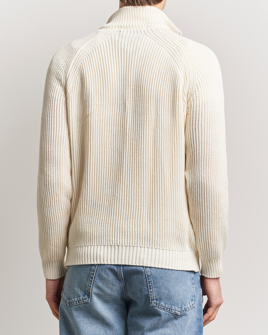Homme | Pulls Et Tricots | Peregrine | Felix Quarter Zip Jumper White