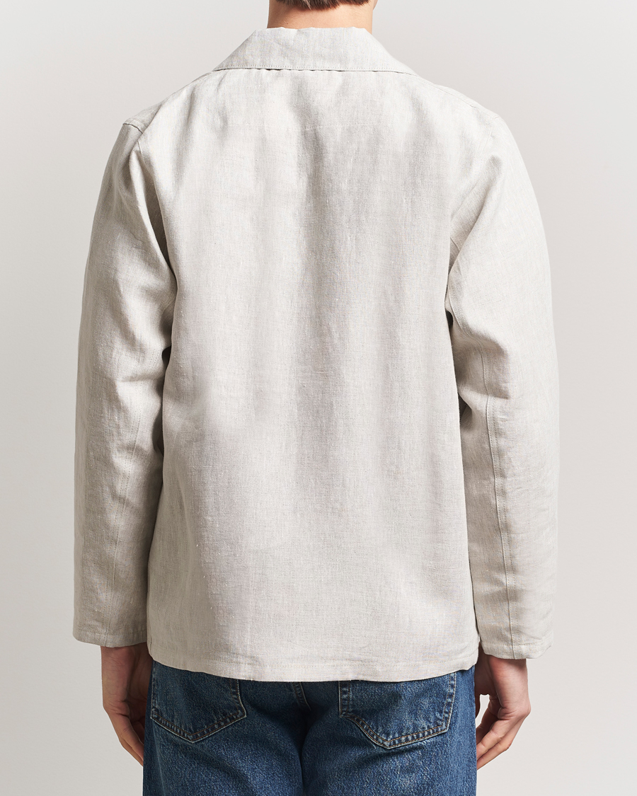 Homme | Chemises | Peregrine | Grange Linen Shacket Natural