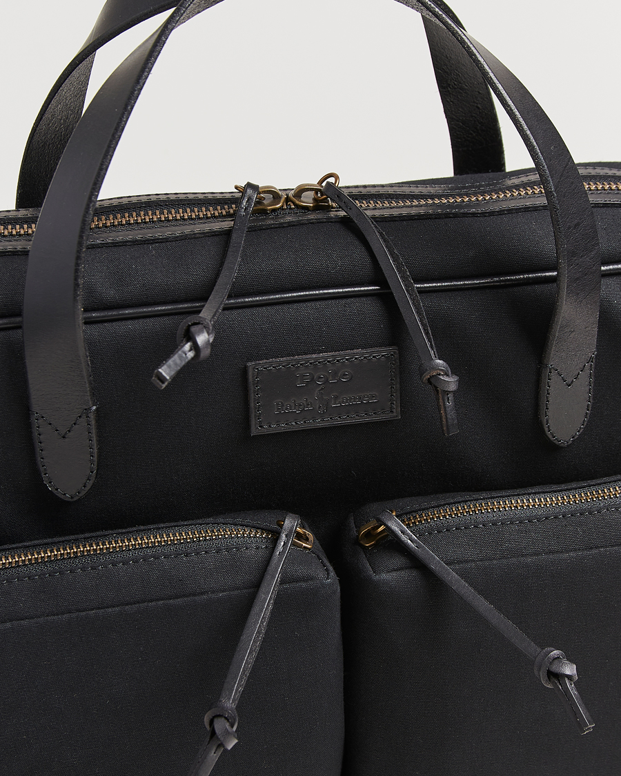 Homme | Polo Ralph Lauren Commuter Canvas Messenger Bag Black | Polo Ralph Lauren | Commuter Canvas Messenger Bag Black