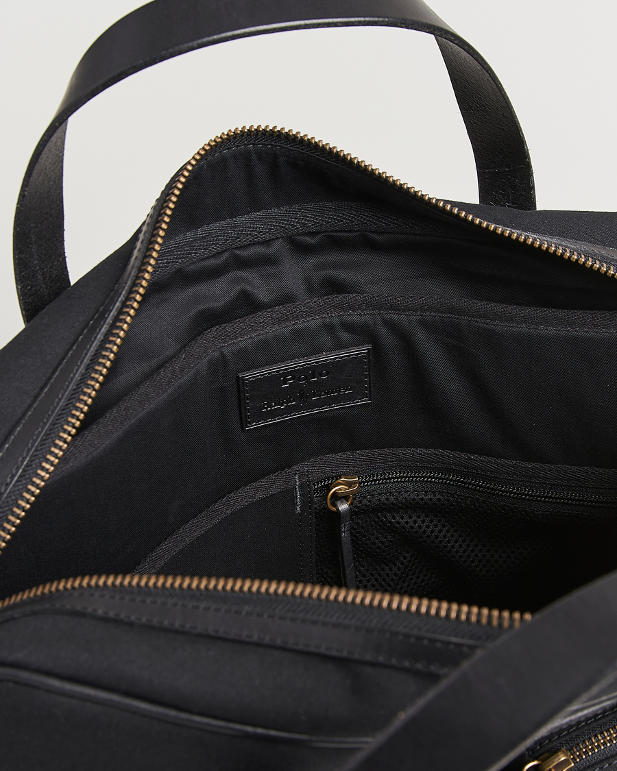 Homme | Polo Ralph Lauren Commuter Canvas Messenger Bag Black | Polo Ralph Lauren | Commuter Canvas Messenger Bag Black