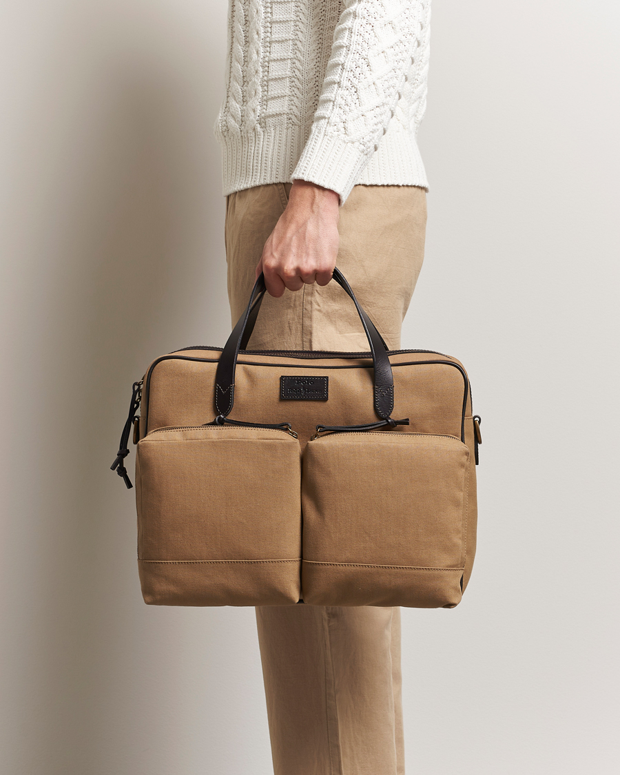 Homme | Polo Ralph Lauren Commuter Canvas Messenger Bag Khaki/Brown | Polo Ralph Lauren | Commuter Canvas Messenger Bag Khaki/Brown