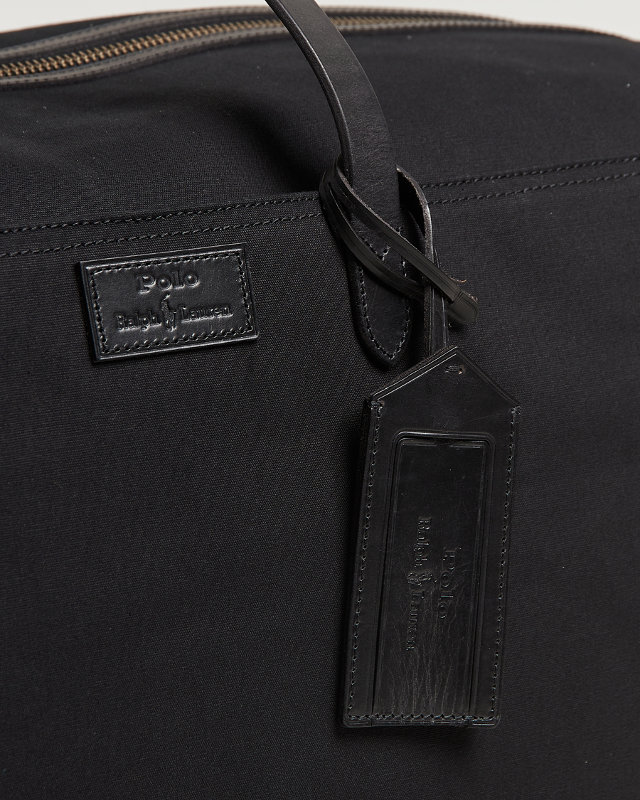 Homme | Polo Ralph Lauren Medium Canvas Duffle Bag Black | Polo Ralph Lauren | Medium Canvas Duffle Bag Black