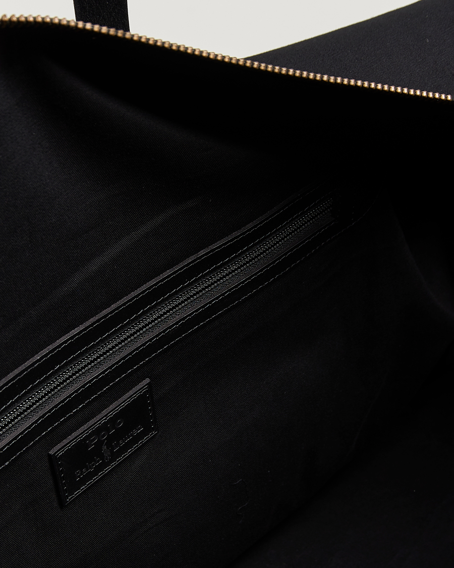 Homme | Polo Ralph Lauren Medium Canvas Duffle Bag Black | Polo Ralph Lauren | Medium Canvas Duffle Bag Black