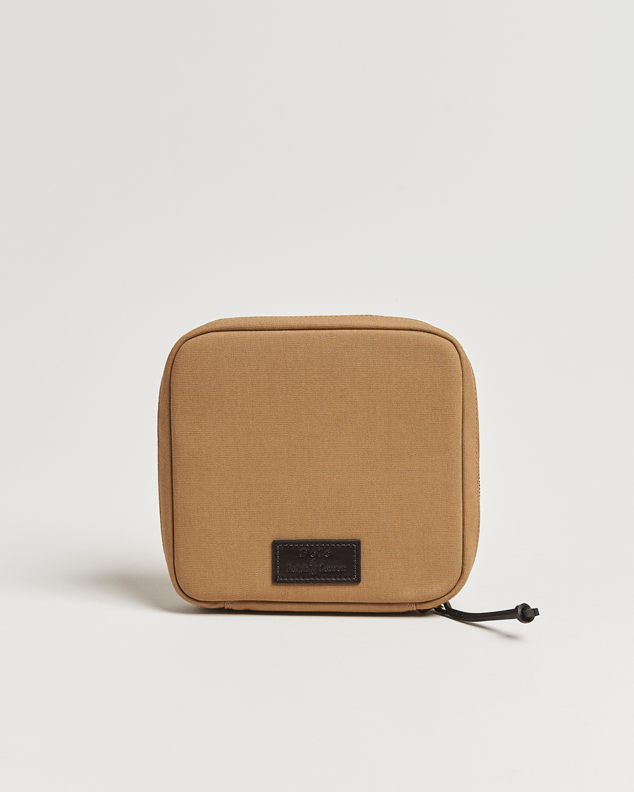Homme | Polo Ralph Lauren Canvas/Leather Washbag Montana Khaki | Polo Ralph Lauren | Canvas/Leather Washbag Montana Khaki