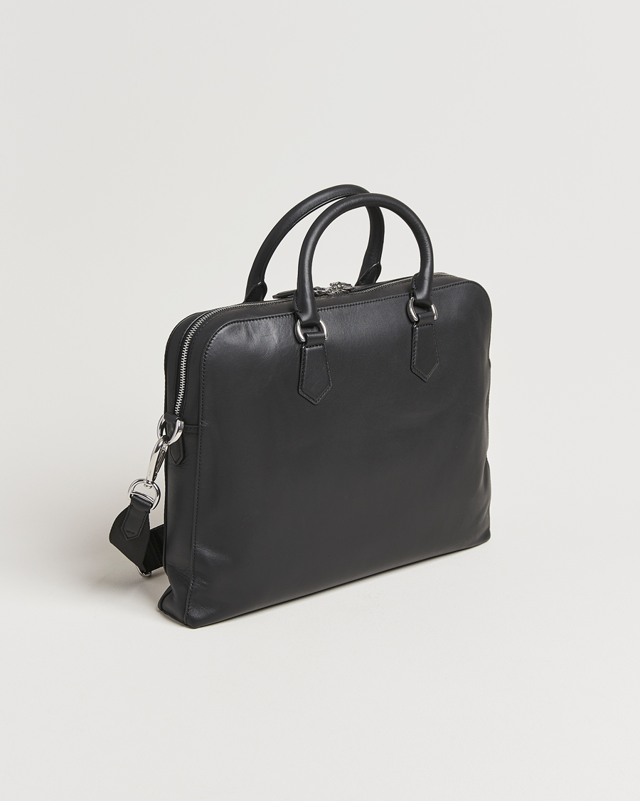 Homme | Polo Ralph Lauren Messenger Leather Bag Black | Polo Ralph Lauren | Messenger Leather Bag Black