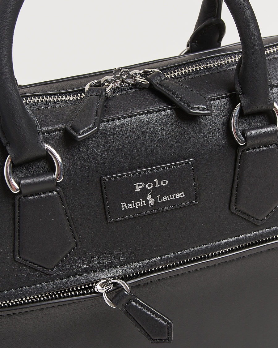 Homme | Polo Ralph Lauren Messenger Leather Bag Black | Polo Ralph Lauren | Messenger Leather Bag Black