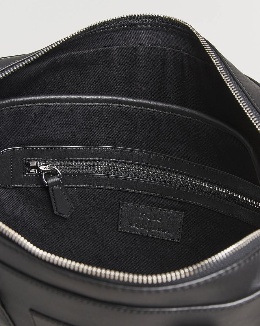 Homme | Polo Ralph Lauren Messenger Leather Bag Black | Polo Ralph Lauren | Messenger Leather Bag Black