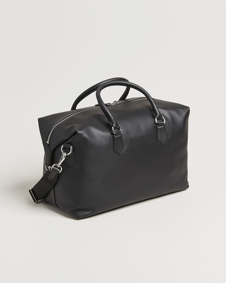 Homme | Polo Ralph Lauren Smooth Leather Weekendbag Black | Polo Ralph Lauren | Smooth Leather Weekendbag Black